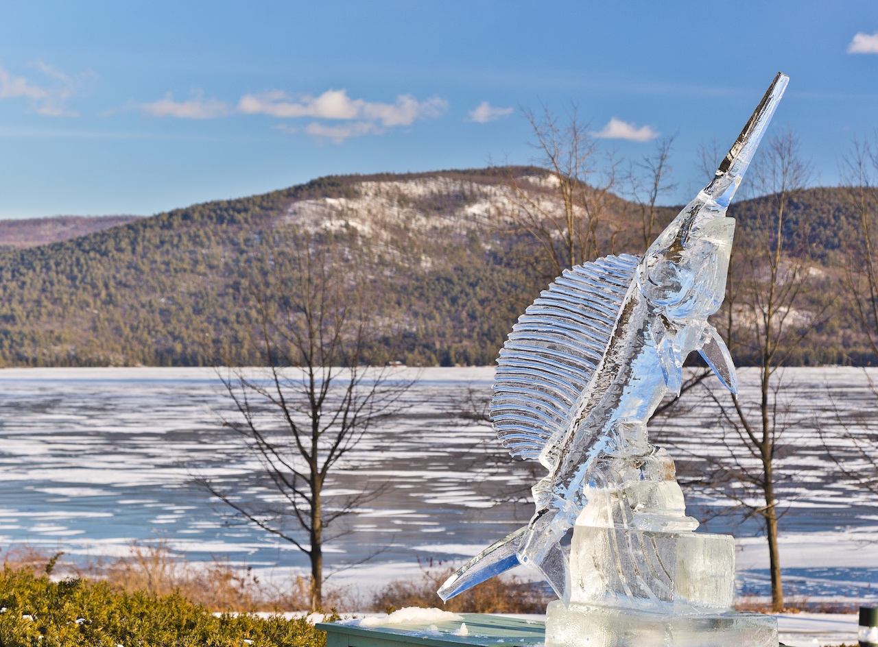 Sagamore Ice Bar Fish Made of Ice
