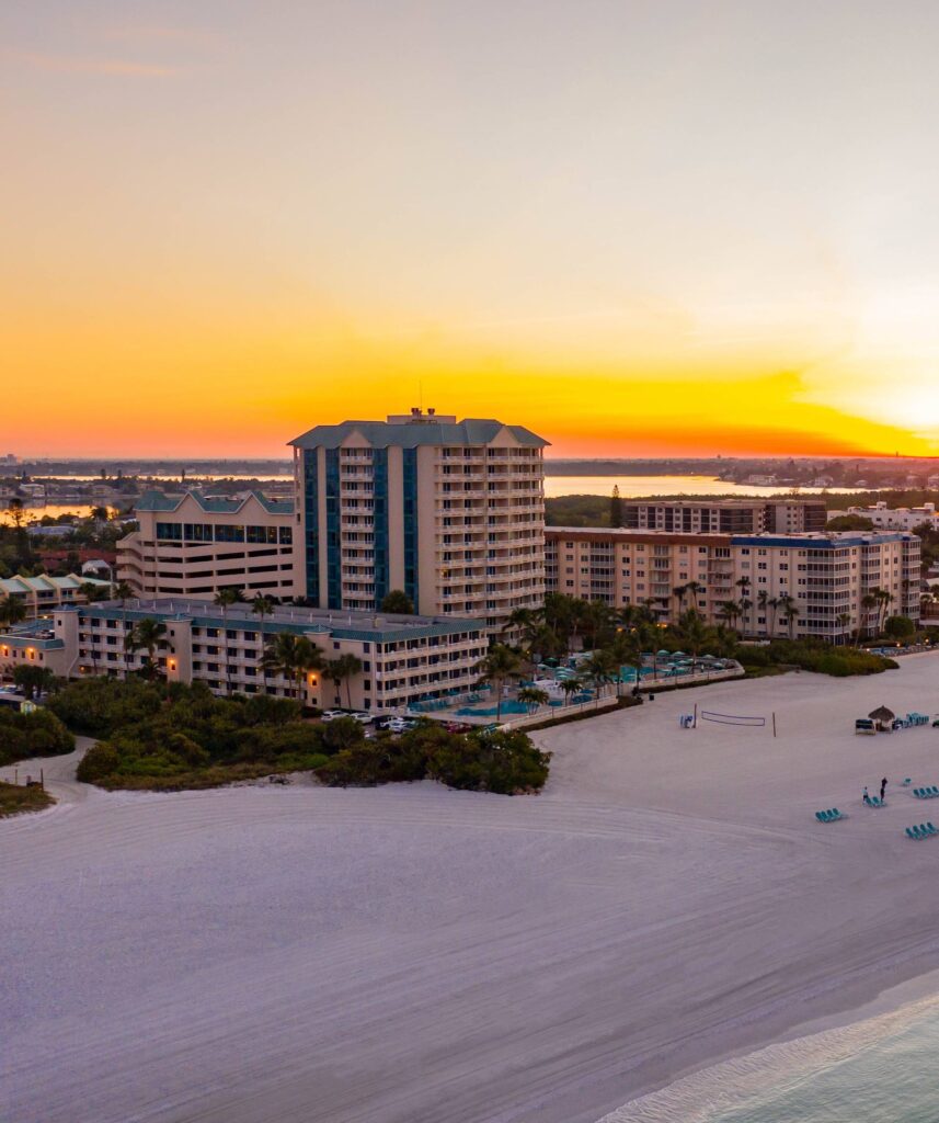 exterior shot of lido beach resort