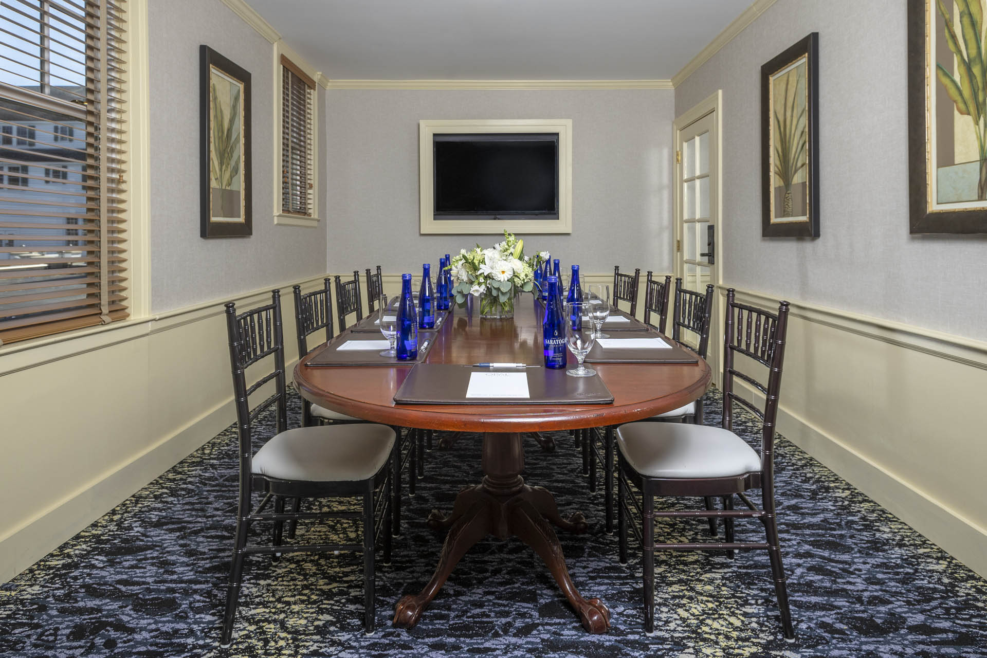 The Sagamore Crown boardroom set up
