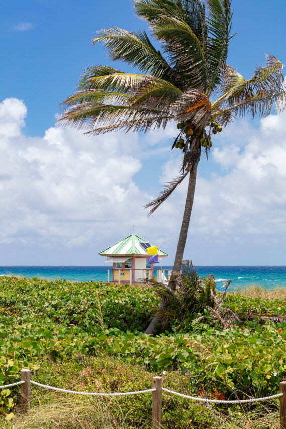 Lifeguard stand on Delray Beach