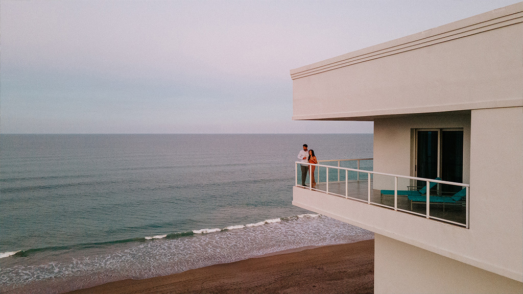 The view from the 8th floor of The Lucie overlooks Jensen Beach.