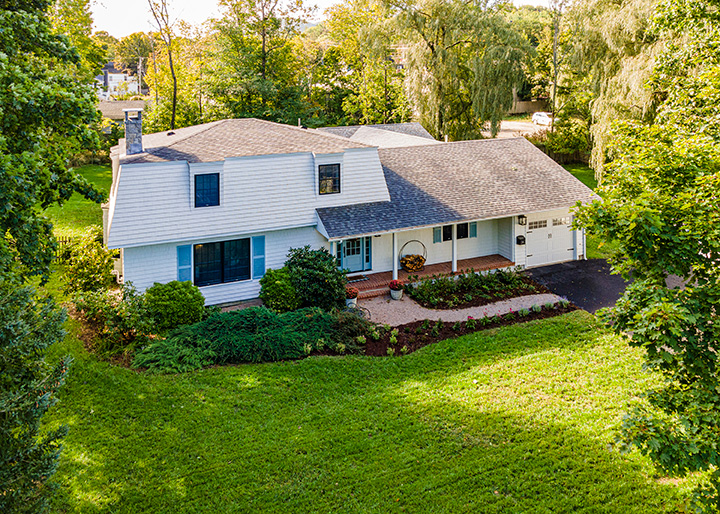 An aerial view of The Willow House.