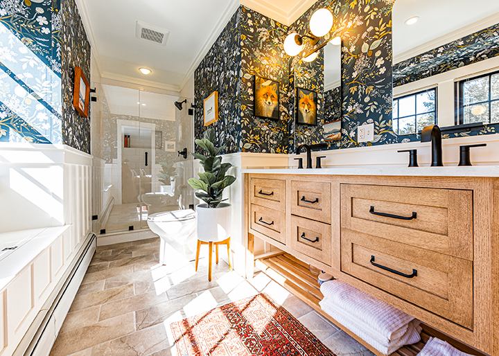 One of the bathrooms at The Willow House.