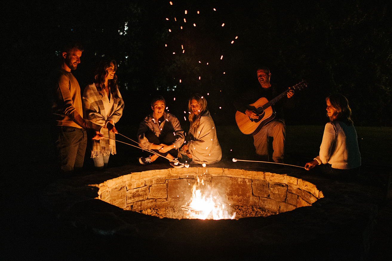 The firepit at The Sagamore Resort
