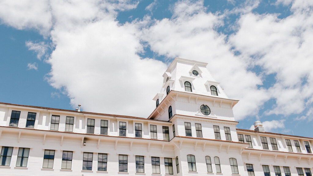 The view of Wentworth by the Sea's towering turret.