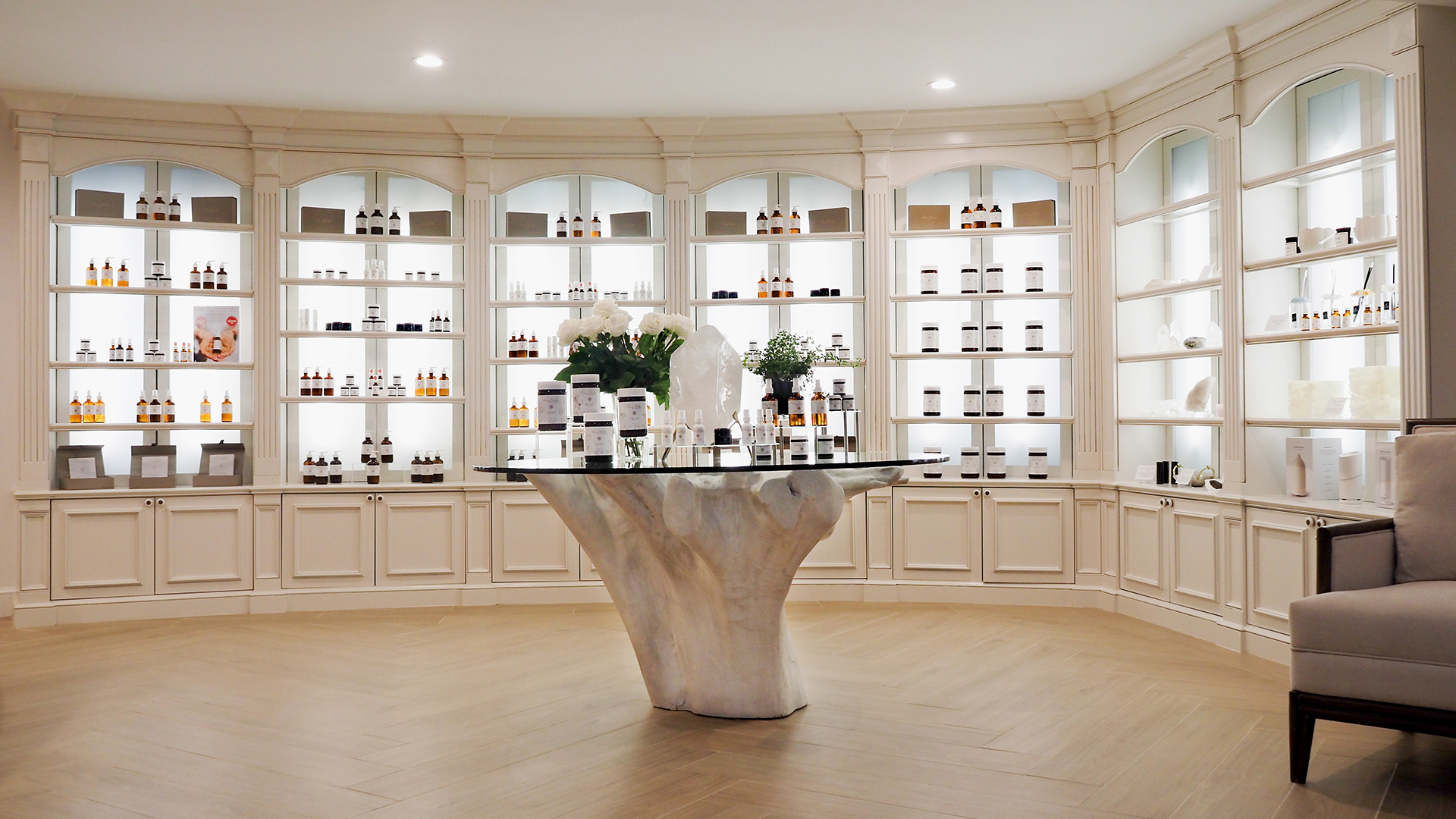 The Tammy Fender Spa retail space.