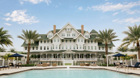 The exterior of Belleview Inn near Clearwater, Florida.