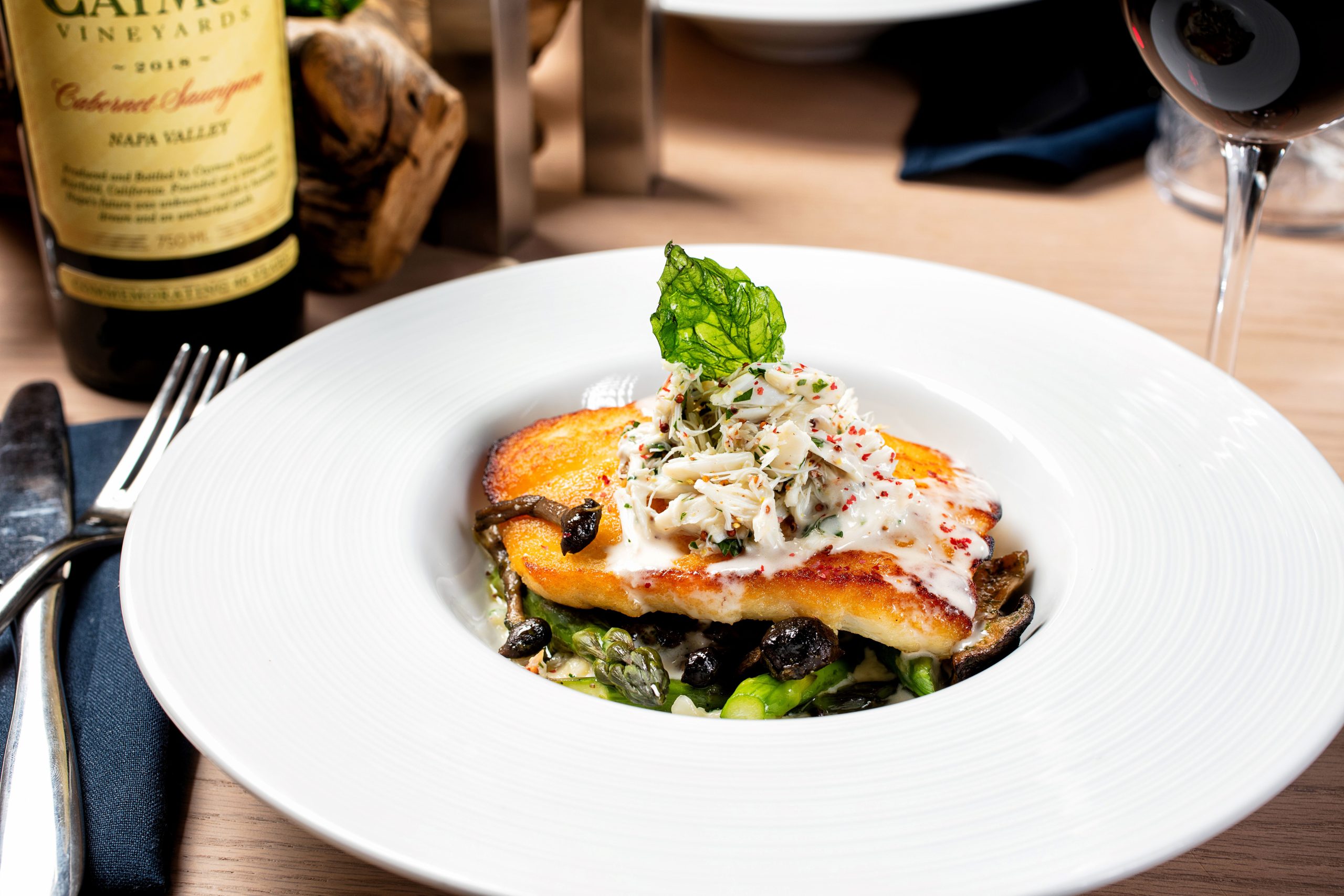 fish on vegetables entree