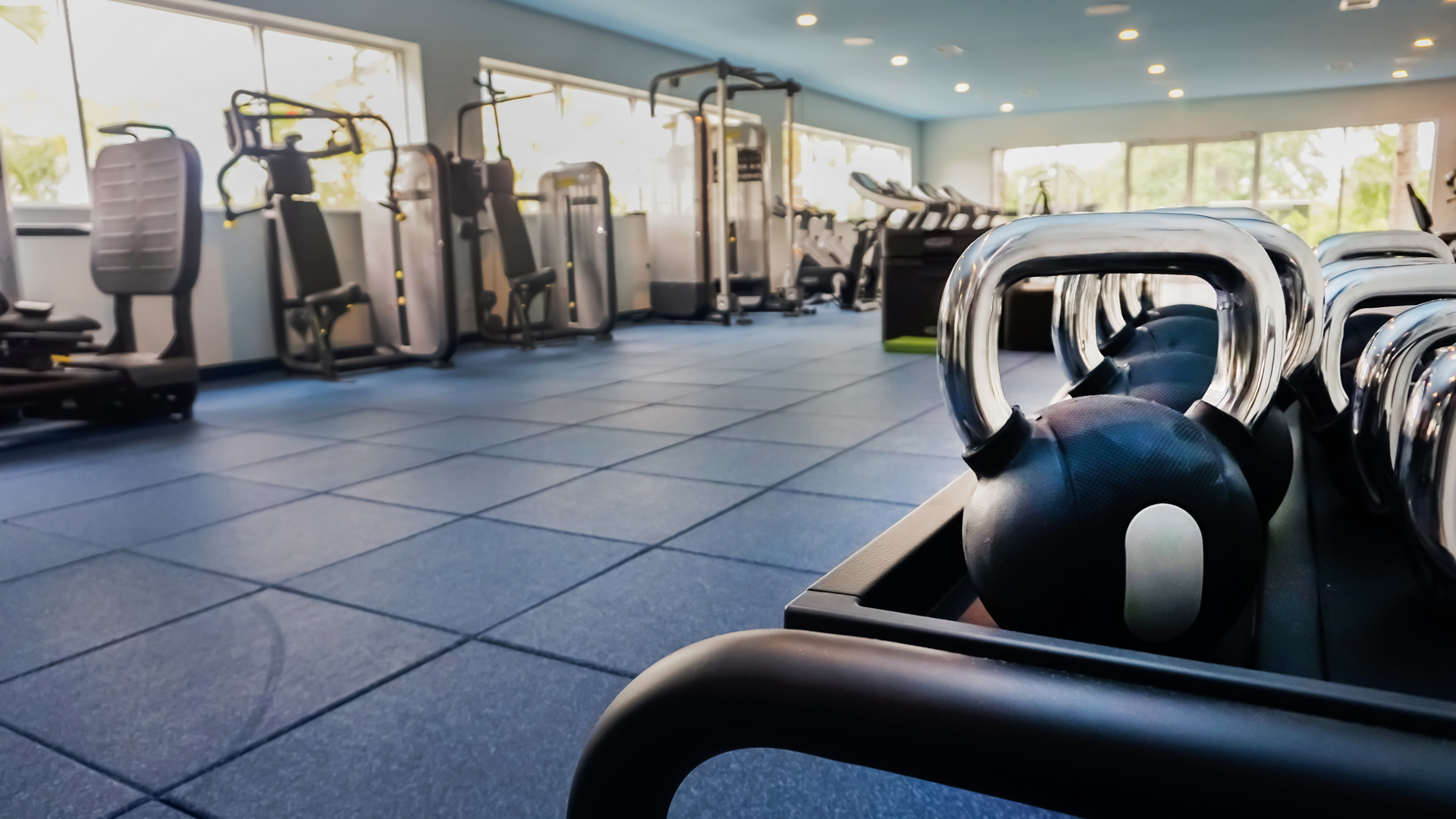 the fitness center at delray sands resort