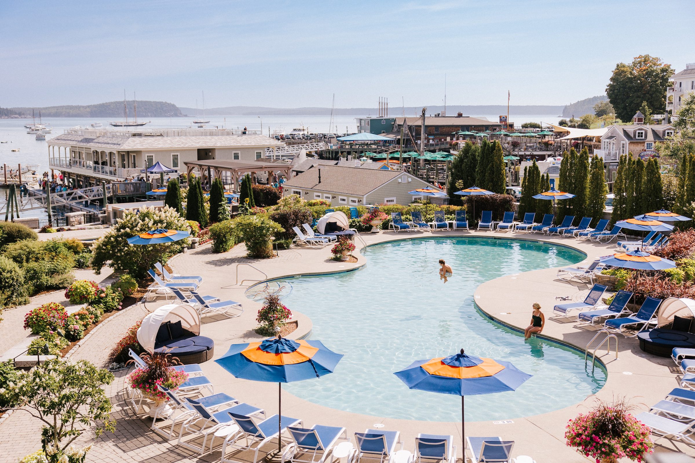 Harborside Hotel Pool with Kid Canon Ball
